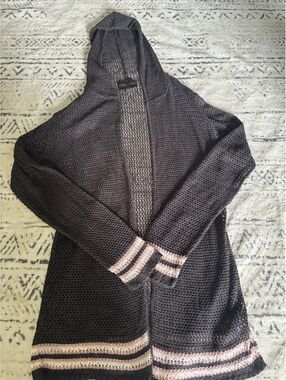 Absolutely Creative Worldwide Women's Open Front Hooded Cardigan XL
